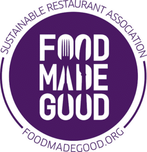 Food made good logo from Sustainable restaurant association